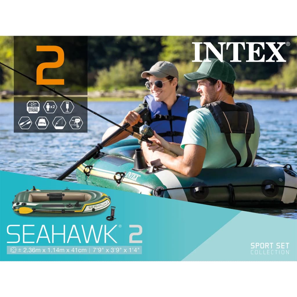 Intex Nafukovací člun Seahawk 2 s vesly a pumpičkou 68347NP