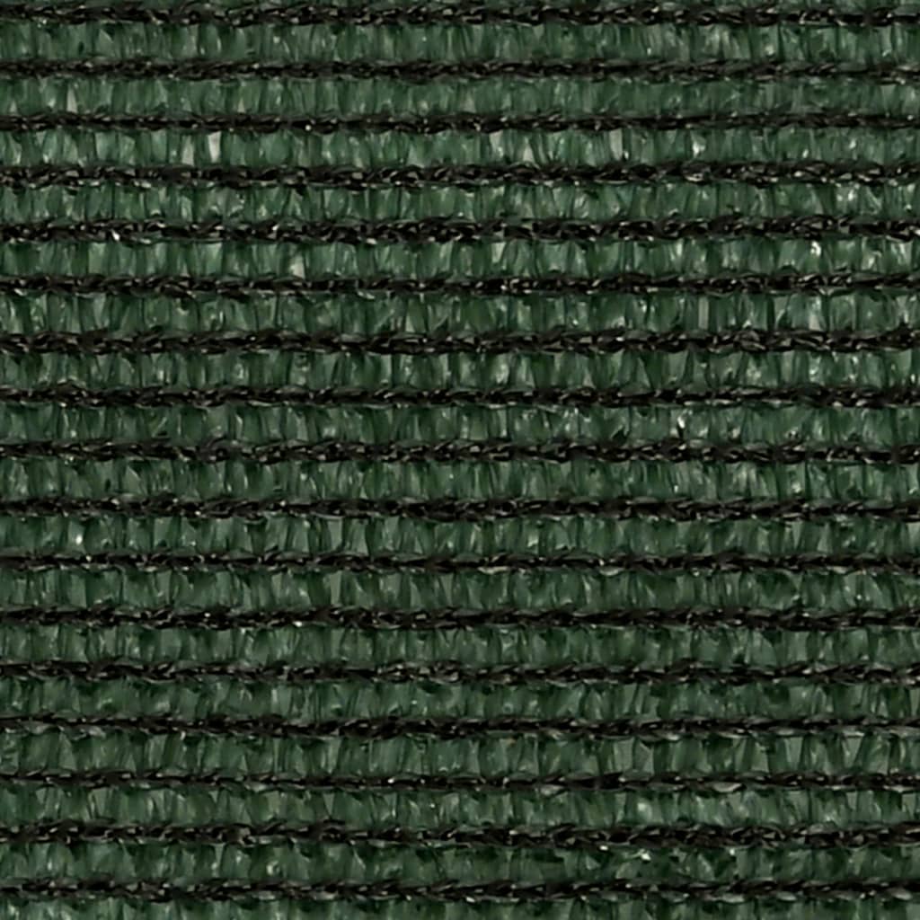 vidaXL Stínící plachta 160 g/m² tmavě zelená 3 x 4 x 4 m HDPE