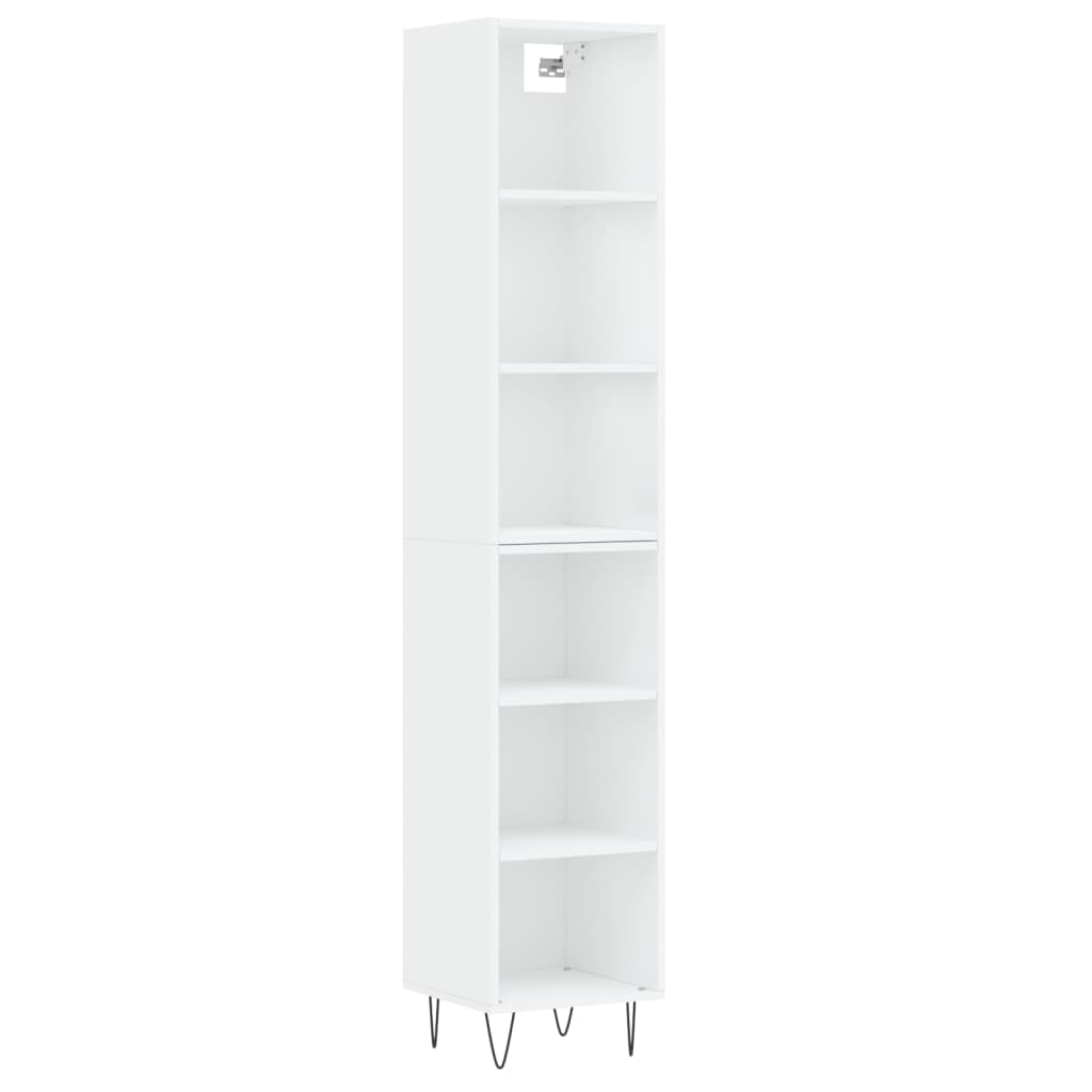 vidaXL Skříň highboard bílá 34,5x32,5x180 cm kompozitní dřevo