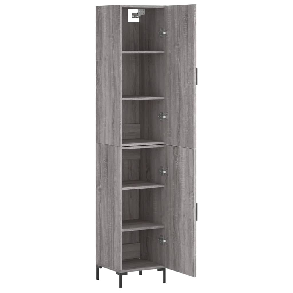 vidaXL Skříň highboard šedá sonoma 34,5 x 34 x 180 cm kompozitní dřevo