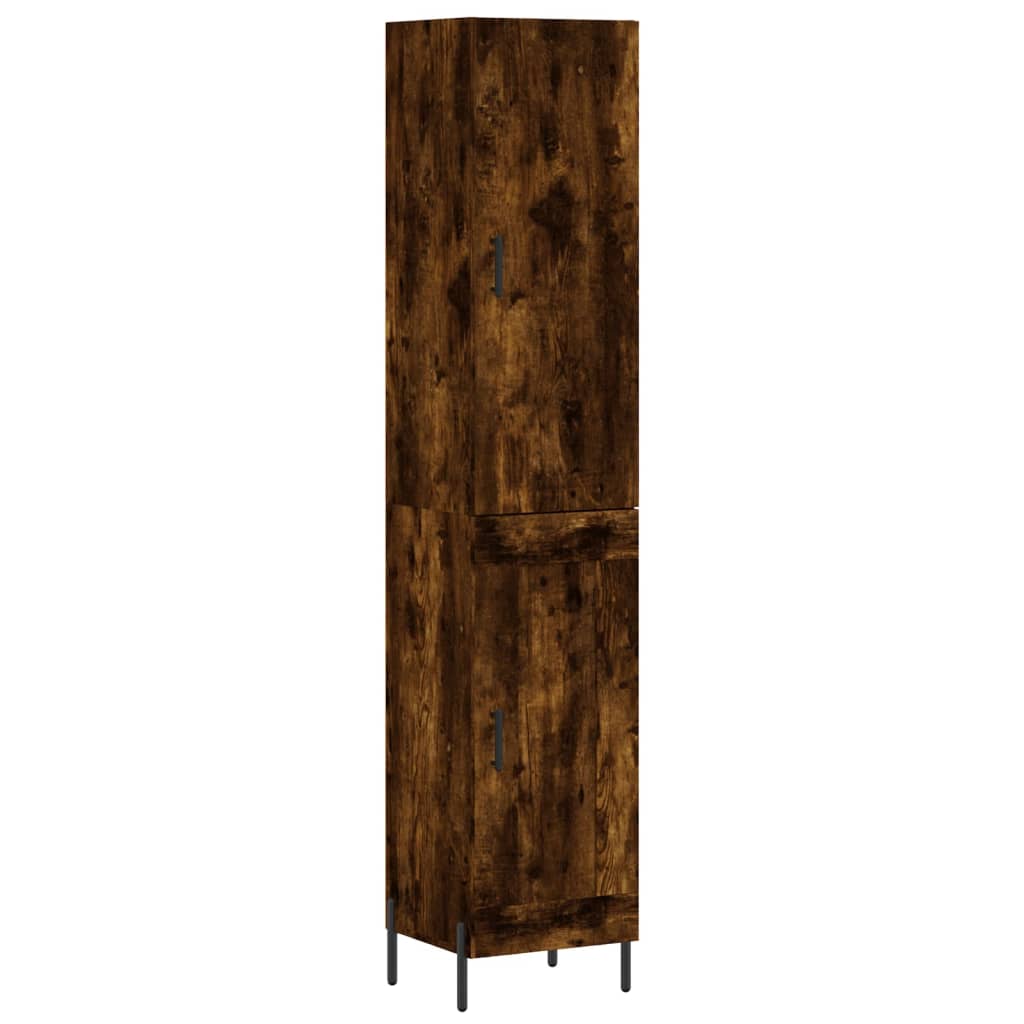 vidaXL Skříň highboard kouřový dub 34,5 x 34 x 180 cm kompozitní dřevo