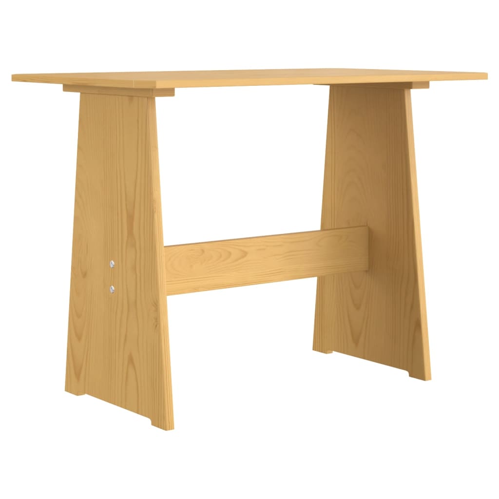 vidaXL Jídelní stůl s lavicí REINE medově hnědý masivní borové dřevo