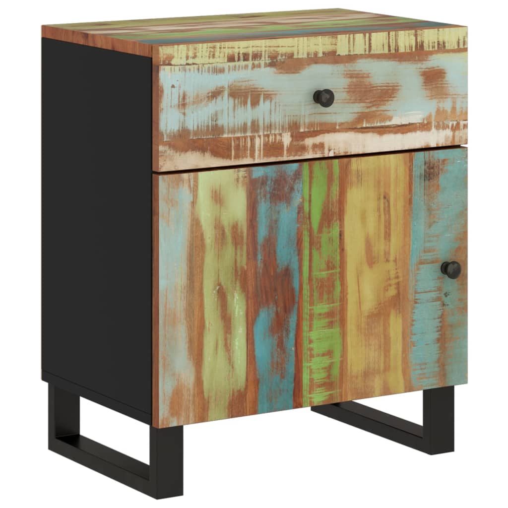 vidaXL Noční stolek 50x33x60 cm masivní recyklované a kompozitní dřevo