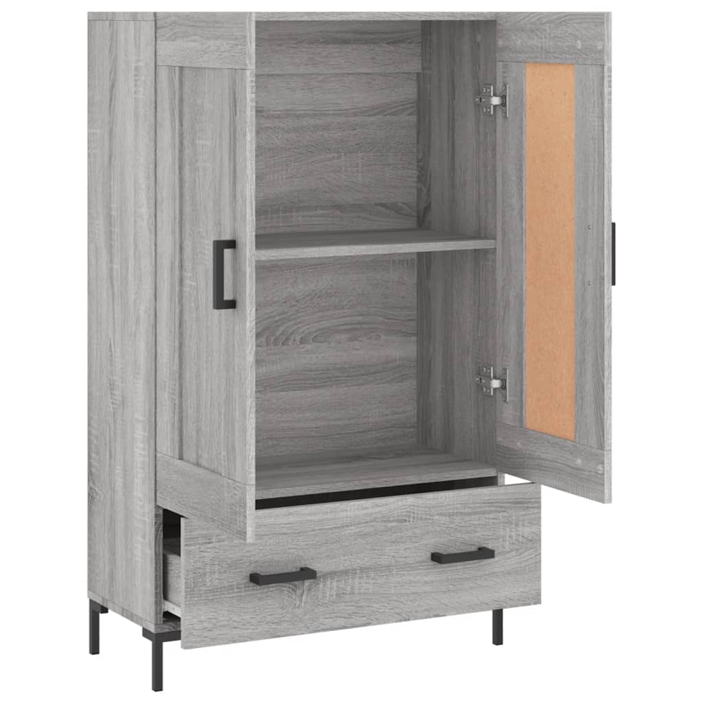 vidaXL Skříň highboard šedá sonoma 69,5 x 31 x 115 cm kompozitní dřevo