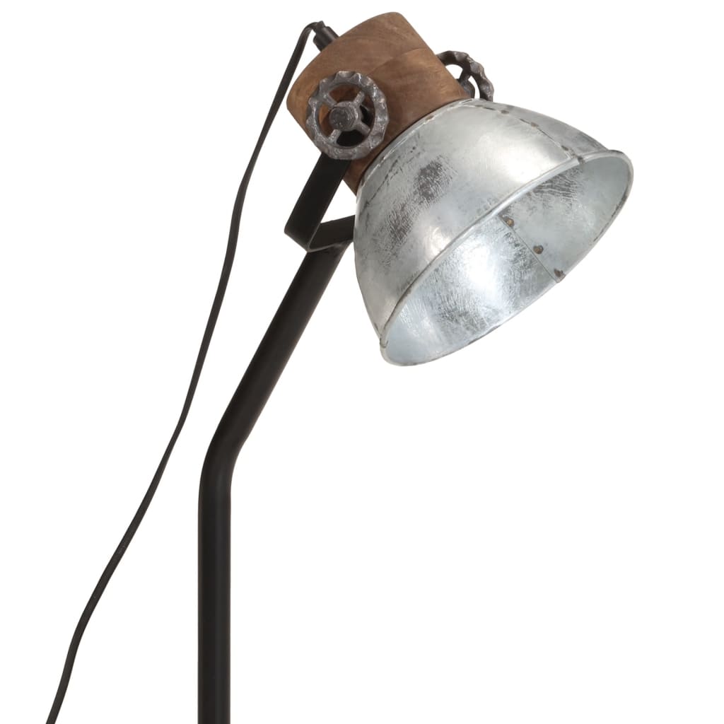 vidaXL Stolní lampa 25 W vintage stříbrná 18 x 18 x 60 cm E27