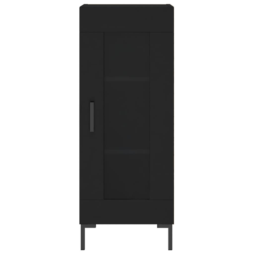 vidaXL Skříň highboard černá 34,5 x 34 x 180 cm kompozitní dřevo