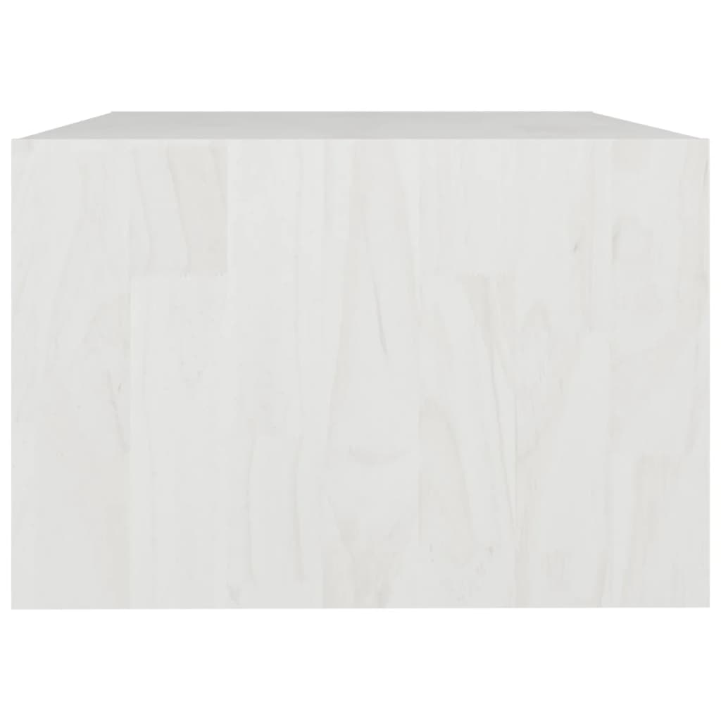 vidaXL Konferenční stolek bílý 75 x 50 x 33,5 cm masivní borové dřevo