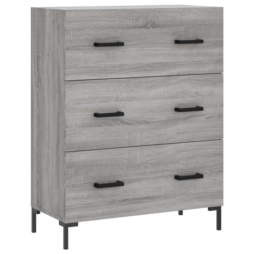 vidaXL Skříň highboard šedá sonoma 69,5 x 34 x 180 cm kompozitní dřevo