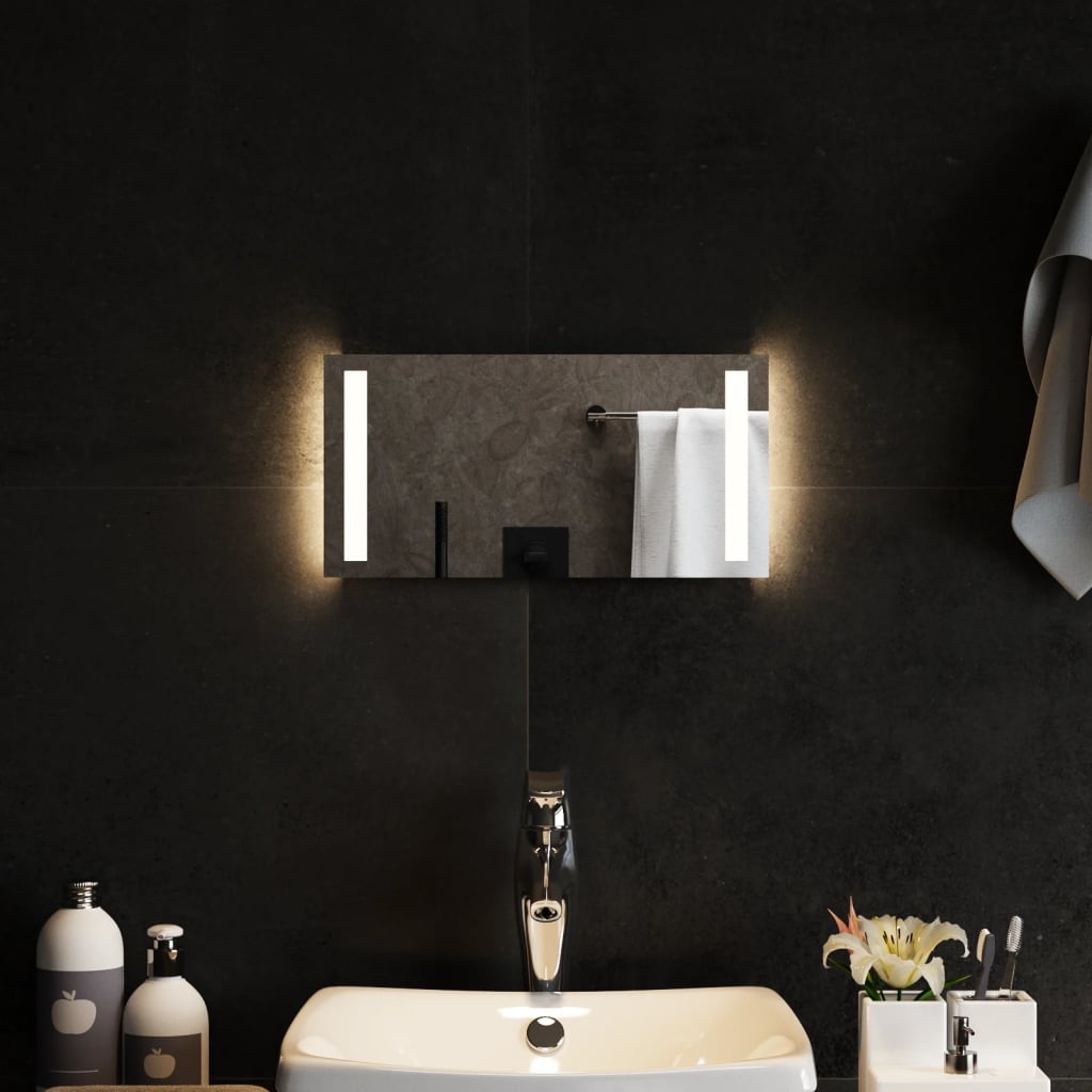 vidaXL Koupelnové zrcadlo s LED osvětlením 40x20 cm