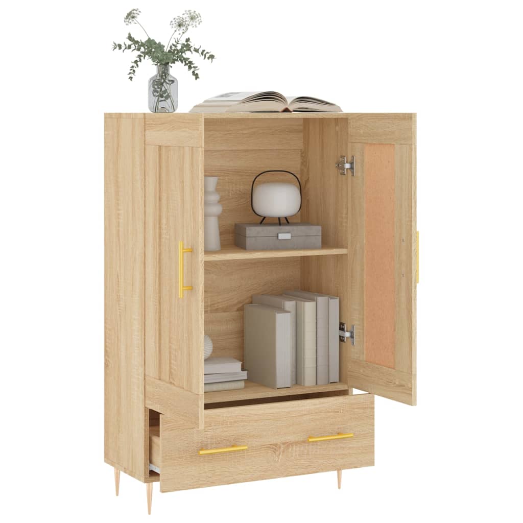 vidaXL Skříň highboard dub sonoma 69,5 x 31 x 115 cm kompozitní dřevo