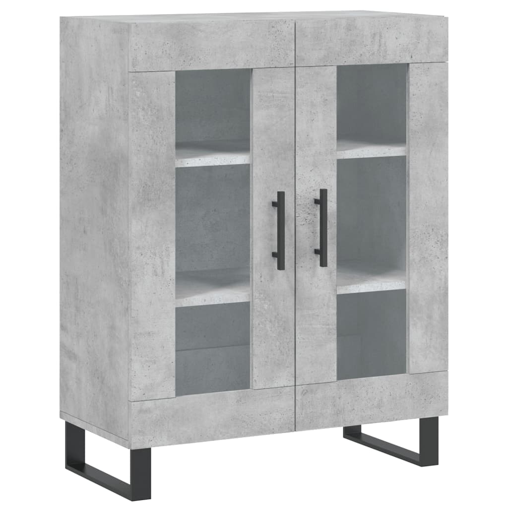 vidaXL Skříň highboard betonově šedá 69,5x34x180 cm kompozitní dřevo