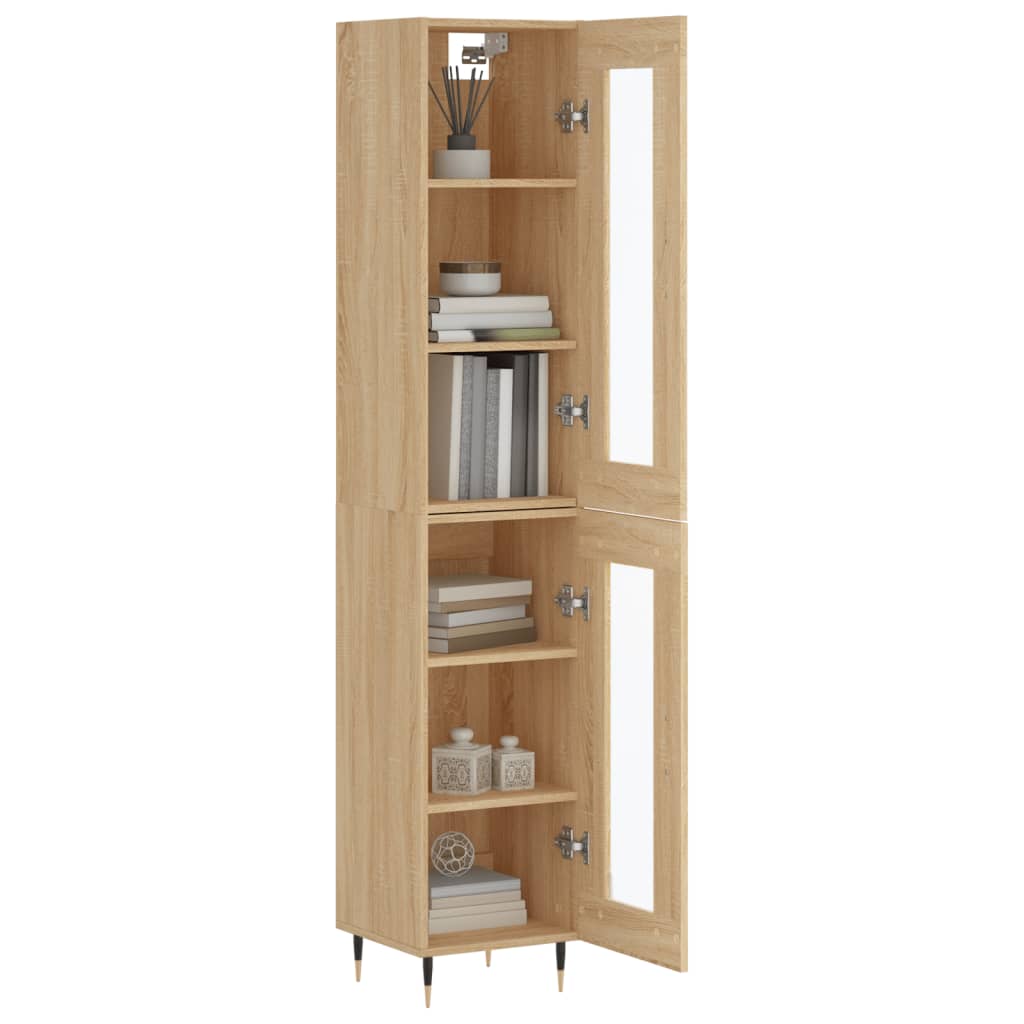 vidaXL Skříň highboard dub sonoma 34,5 x 34 x 180 cm kompozitní dřevo