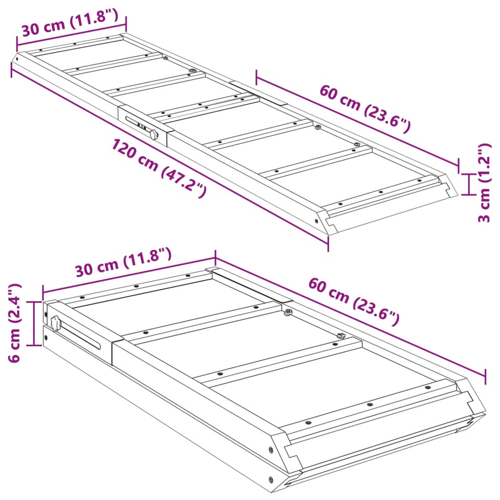 vidaXL Rampa pro psy zelená 120 x 30 cm masivní jedlové dřevo