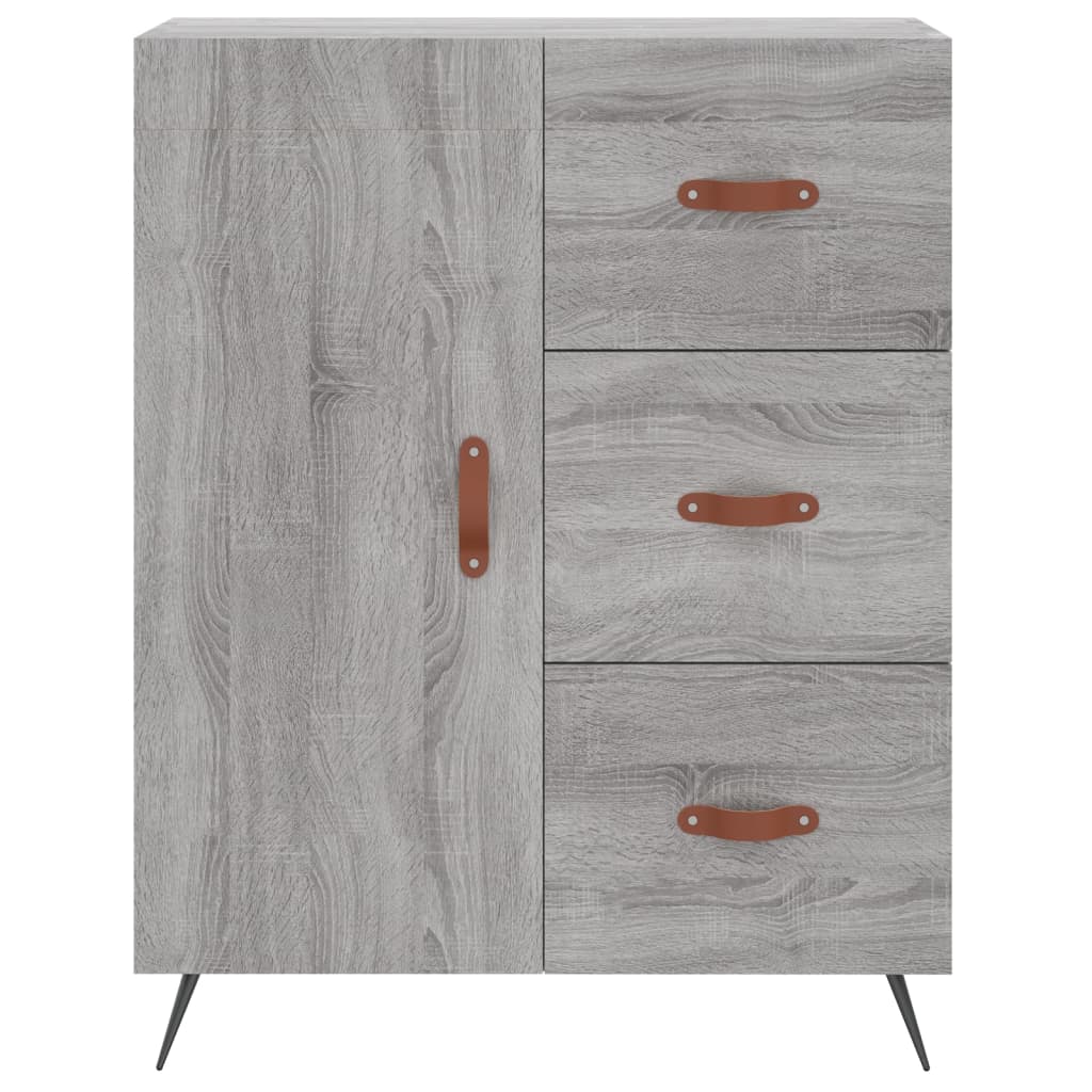 vidaXL Skříň highboard šedá sonoma 69,5 x 34 x 180 cm kompozitní dřevo