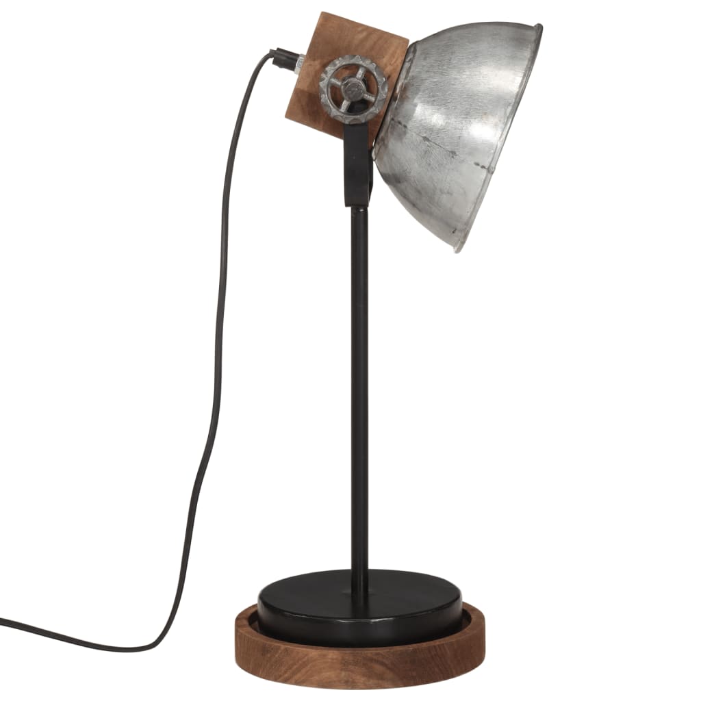 vidaXL Stolní lampa 25 W vintage stříbrná 17 x 17 x 50 cm E27