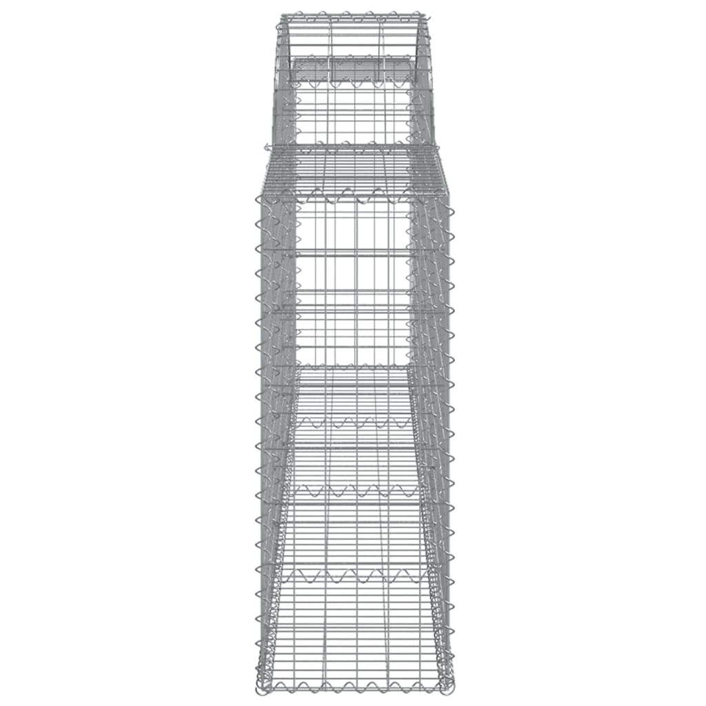 vidaXL Klenuté gabionové koše 9 ks 300x30x80/100 cm pozinkované železo