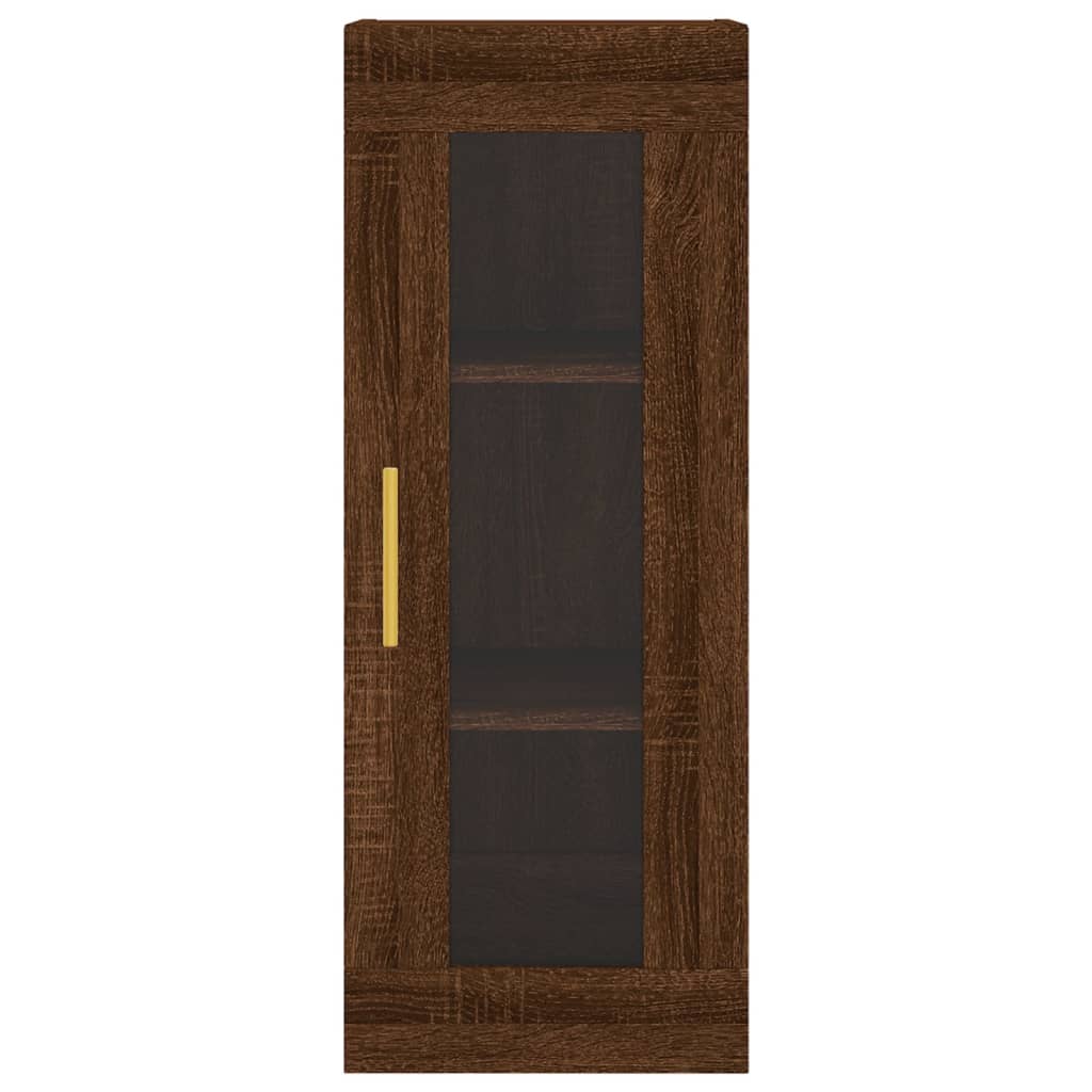 vidaXL Skříň highboard hnědý dub 34,5 x 34 x 180 cm kompozitní dřevo