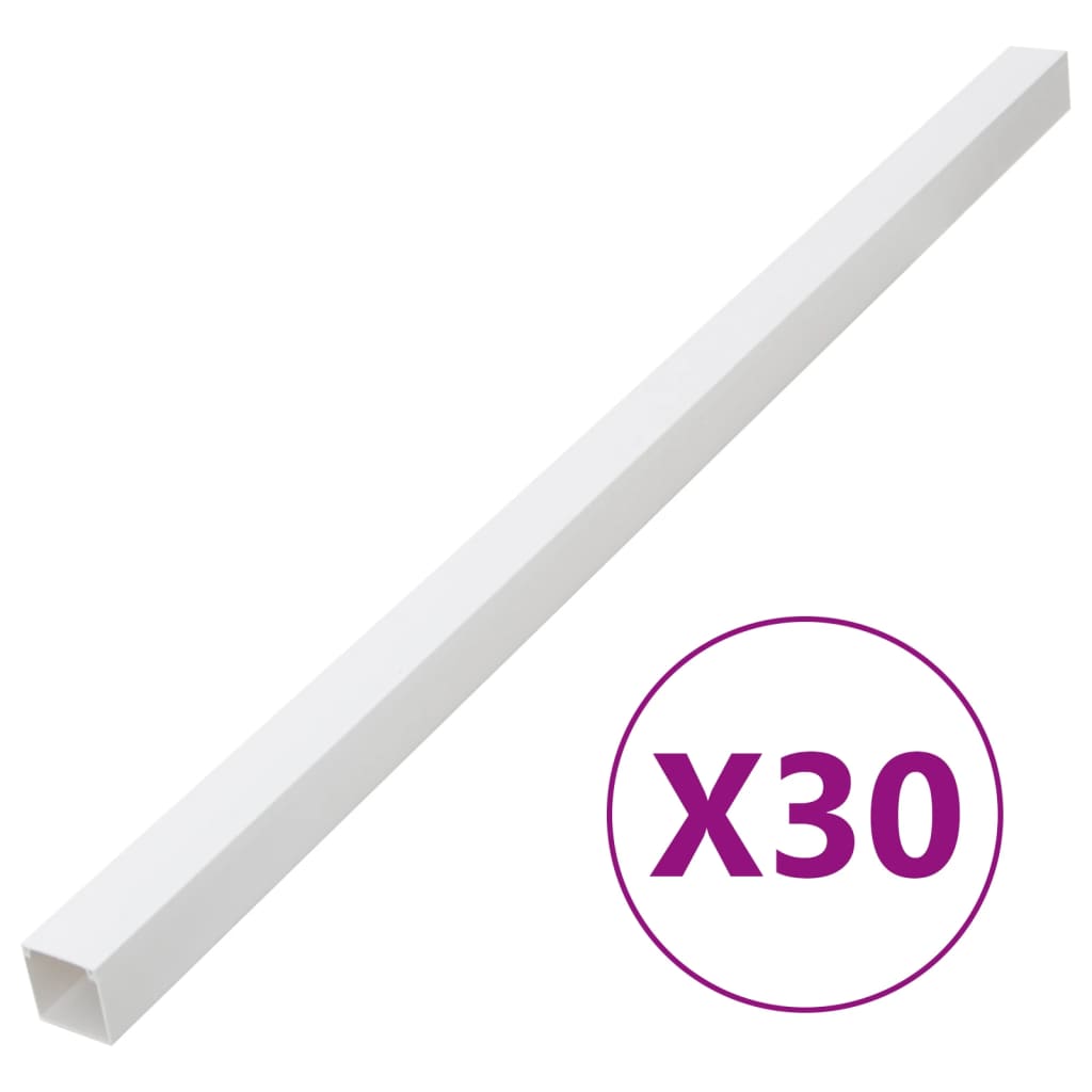 vidaXL Kabelová lišta 100 x 40 mm 30 m PVC