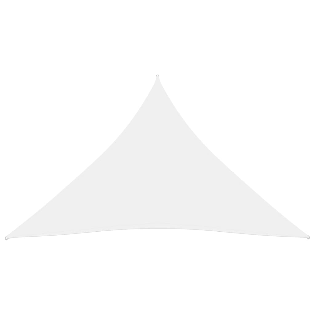 vidaXL Stínící plachta oxfordská látka trojúhelníková 5 x 7 x 7 m bílá