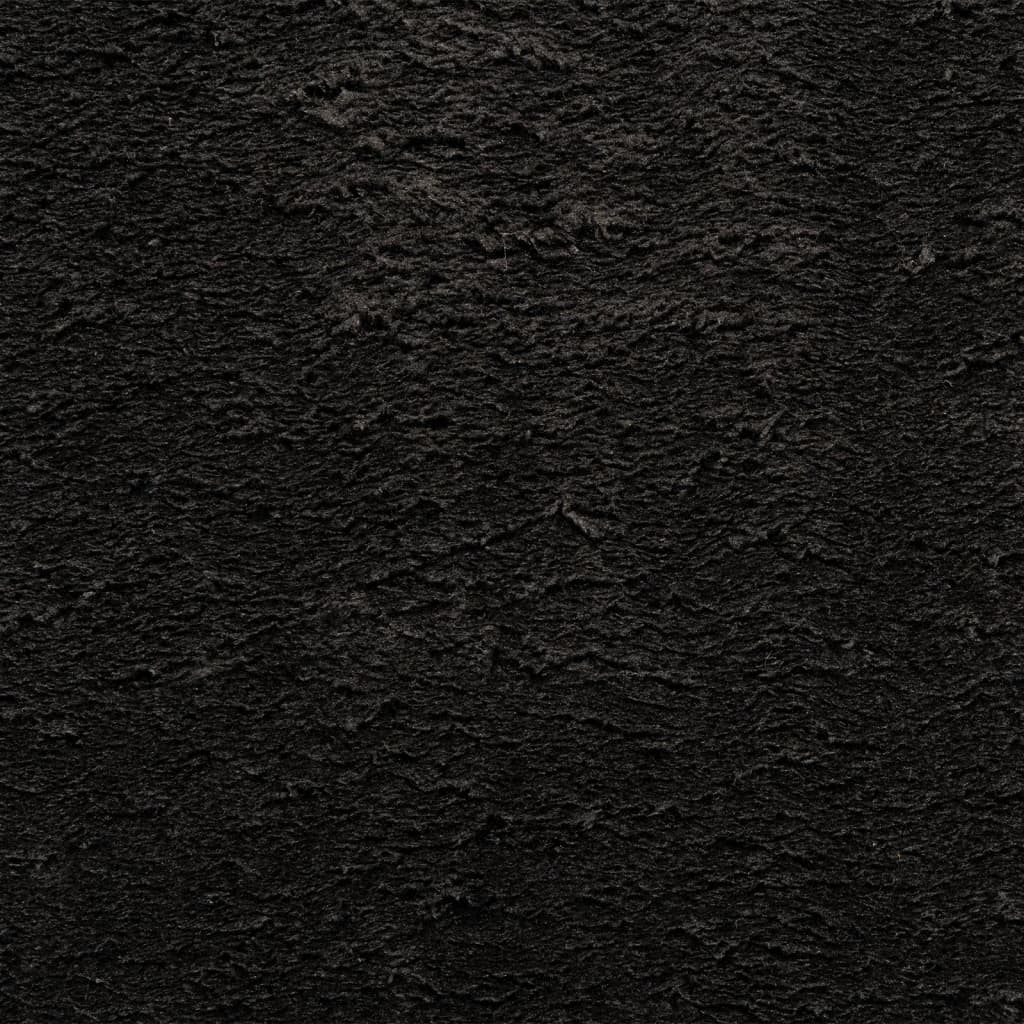 vidaXL Koberec HUARTE krátký vlas měkký a pratelný černý 120x170 cm