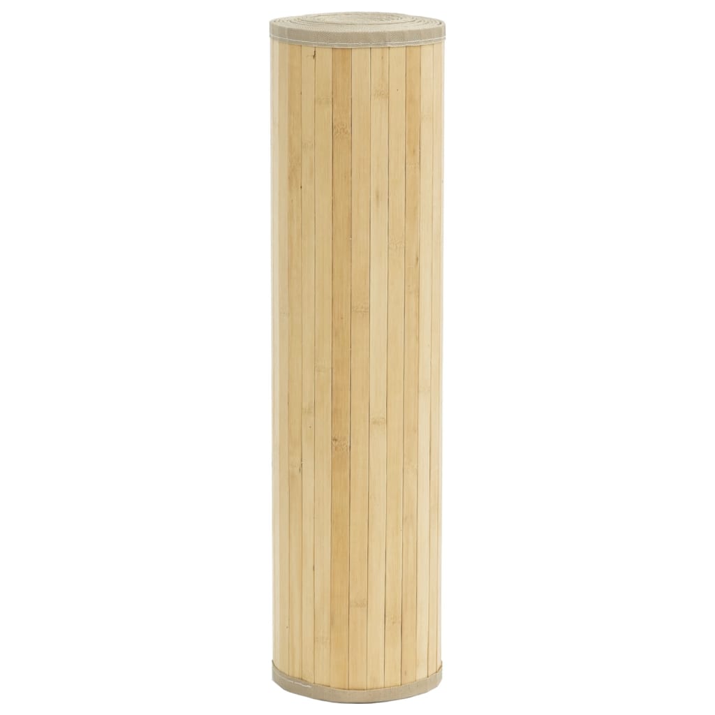 vidaXL Koberec obdélníkový světle přírodní 80 x 400 cm bambus