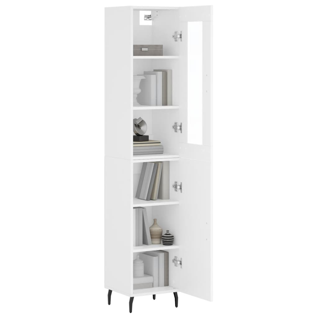 vidaXL Skříň highboard bílá 34,5 x 34 x 180 cm kompozitní dřevo