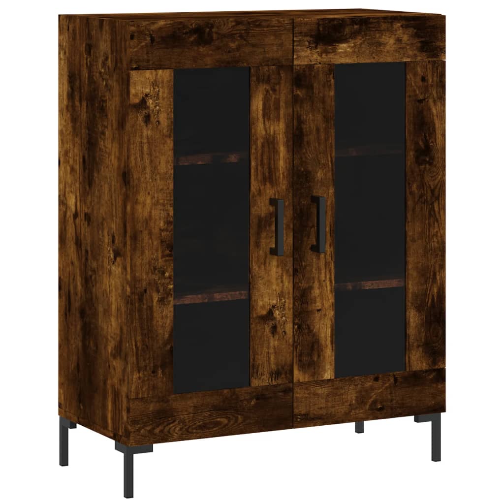 vidaXL Skříň highboard kouřový dub 69,5 x 34 x 180 cm kompozitní dřevo