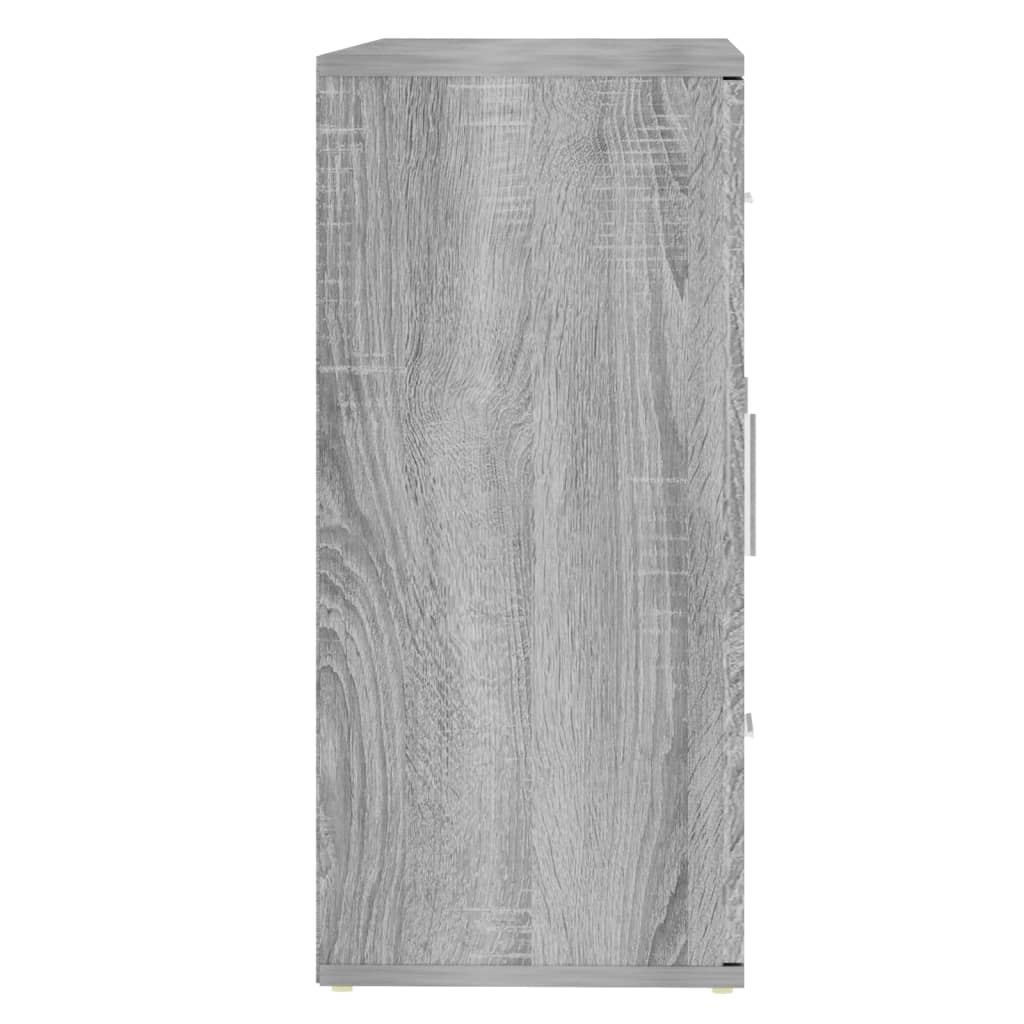 vidaXL Příborník šedý sonoma 91 x 29,5 x 65 cm kompozitní dřevo