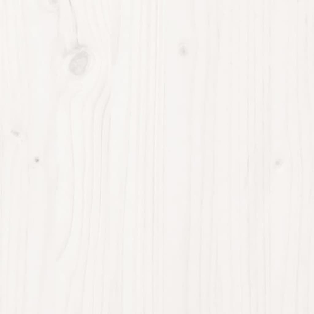 vidaXL Pelíšek pro psy bílý 71x55x70 cm masivní borovice