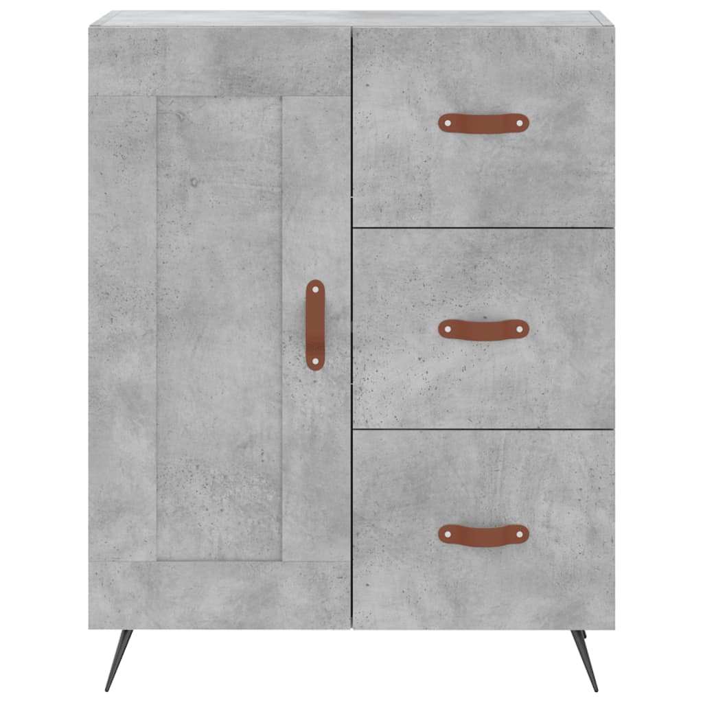 vidaXL Skříň highboard betonově šedá 69,5x34x180 cm kompozitní dřevo