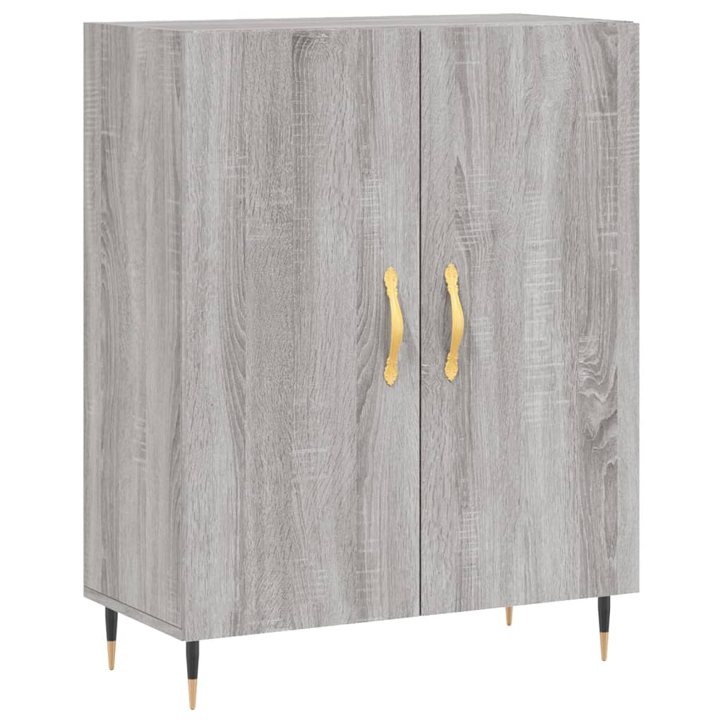 vidaXL Skříň highboard šedá sonoma 69,5 x 34 x 180 cm kompozitní dřevo