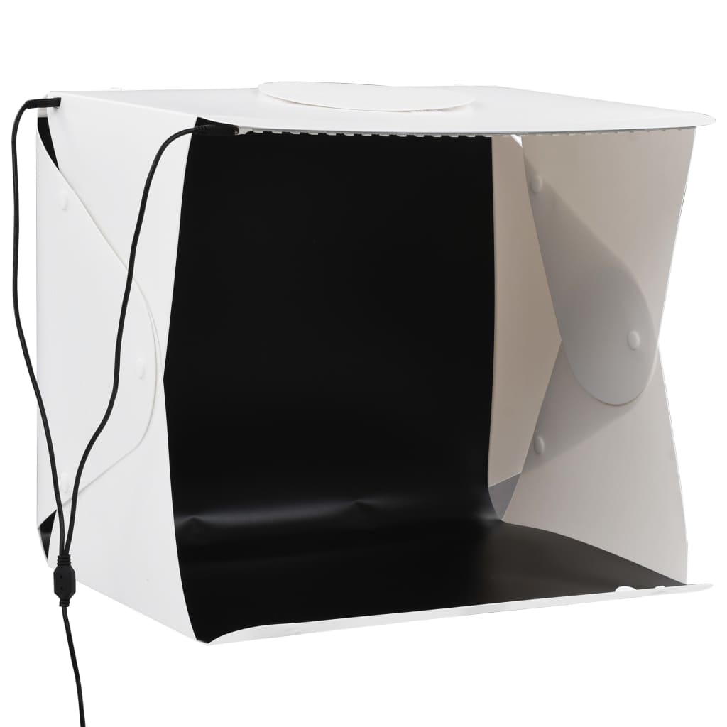 vidaXL Skládací LED softbox pro foto studio 40 x 34 x 37 cm plast bílý