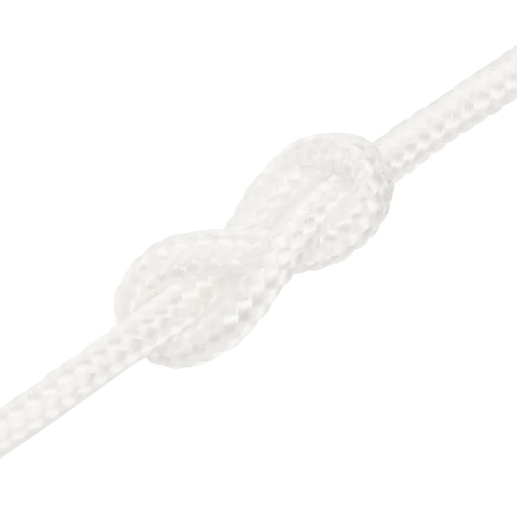 vidaXL Lodní lano celobílé 3 mm 25 m polypropylen