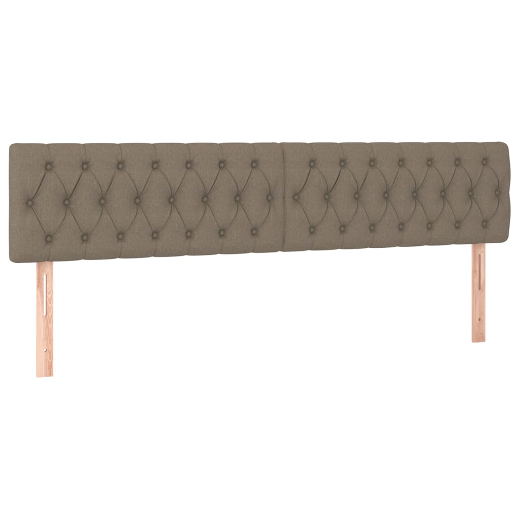 vidaXL Box spring postel s matrací a LED taupe 120x190 cm textil