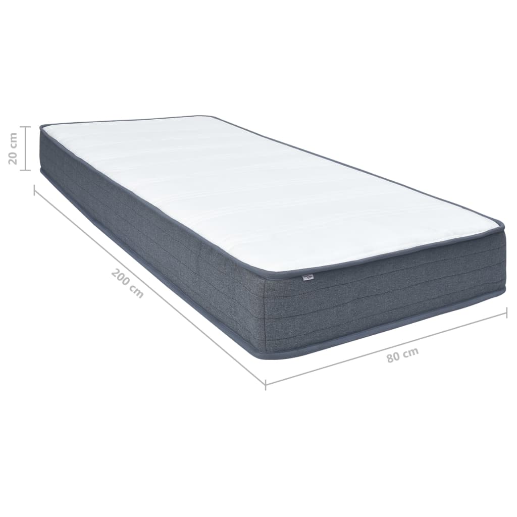 vidaXL Matrace na postel boxspring 200 x 80 x 20 cm