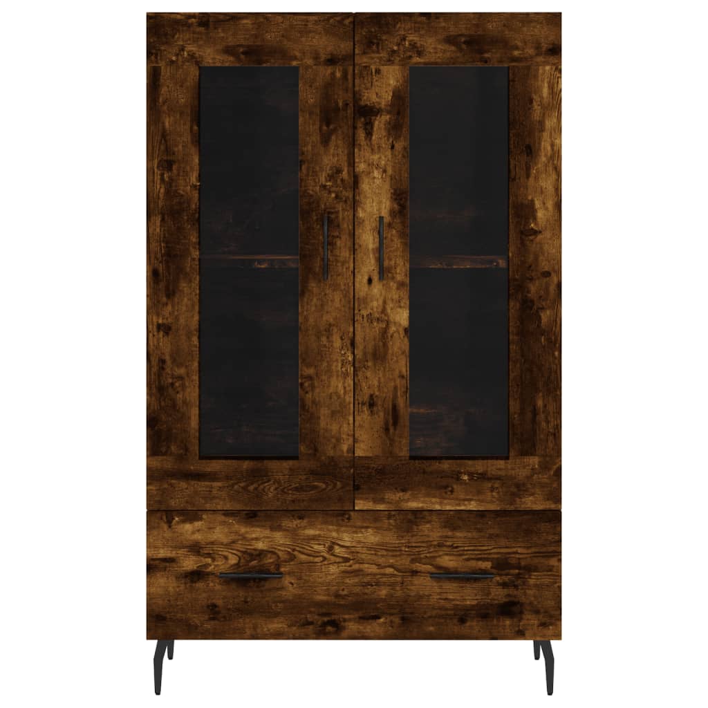 vidaXL Skříň highboard kouřový dub 69,5 x 31 x 115 cm kompozitní dřevo