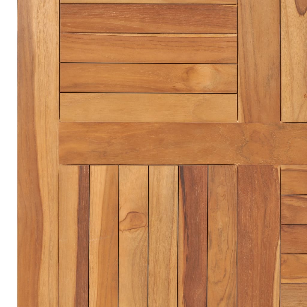 vidaXL Stolní deska masivní teakové dřevo čtvercová 80 x 80 x 2,5 cm