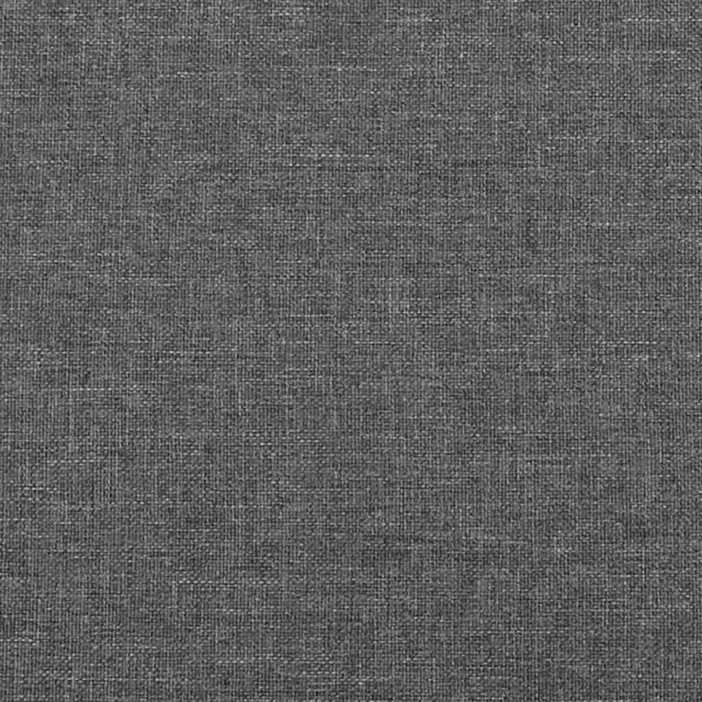 vidaXL Čelo postele typu ušák tmavě šedé 103x23x118/128 cm textil