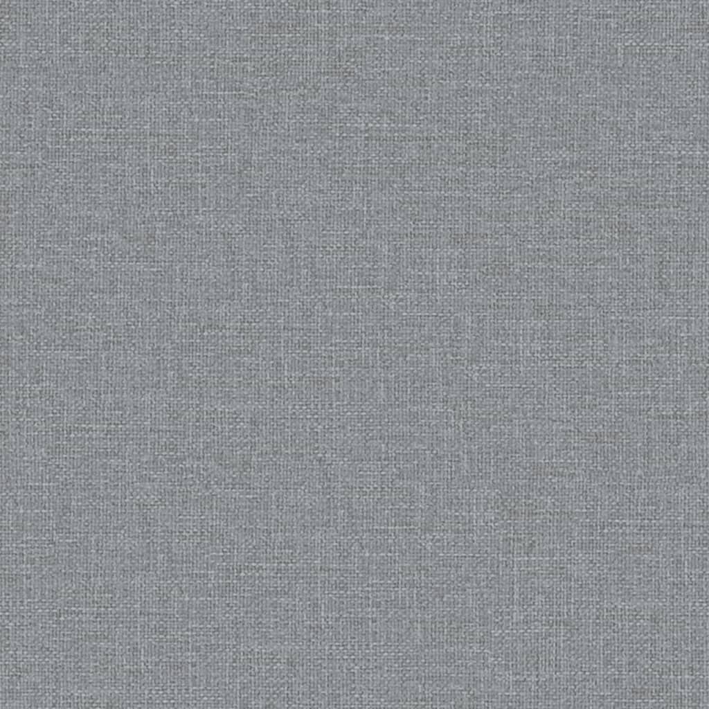 vidaXL Rozkládací pohovka s područkami světle šedá textil