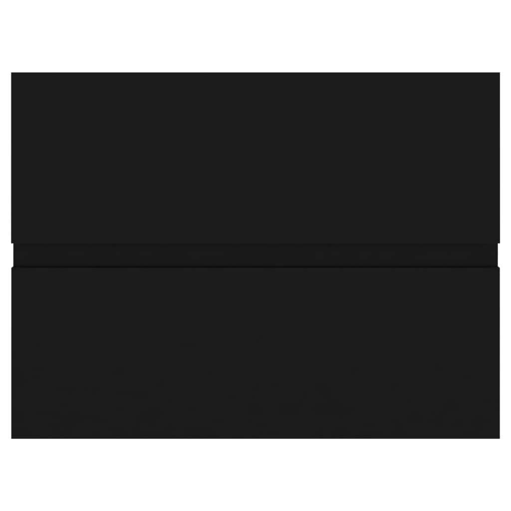 vidaXL Skříňka pod umyvadlo černá 60 x 38,5 x 45 cm kompozitní dřevo