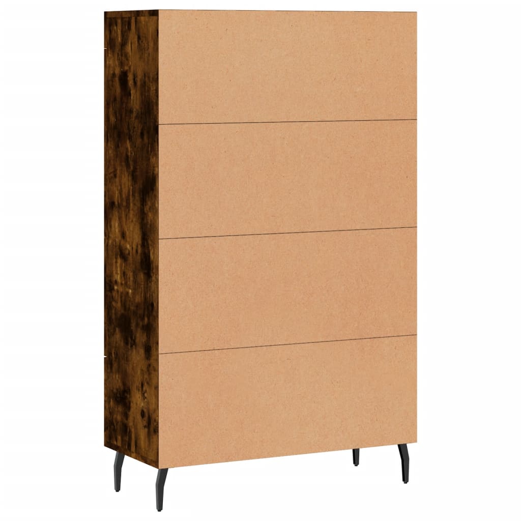 vidaXL Skříň highboard kouřový dub 69,5 x 31 x 115 cm kompozitní dřevo