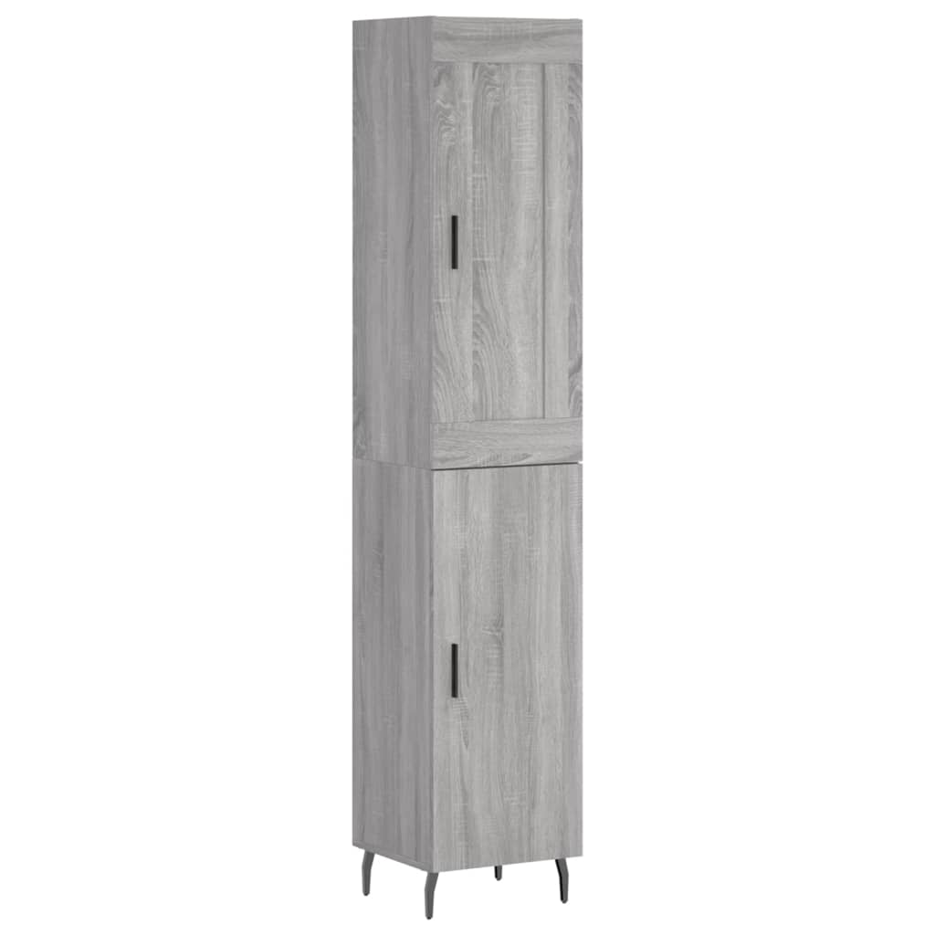 vidaXL Skříň highboard šedá sonoma 34,5 x 34 x 180 cm kompozitní dřevo