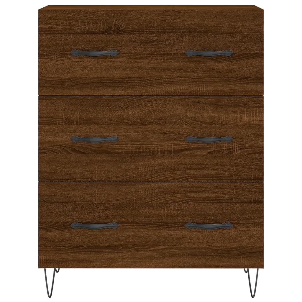 vidaXL Skříň highboard hnědý dub 69,5 x 34 x 180 cm kompozitní dřevo