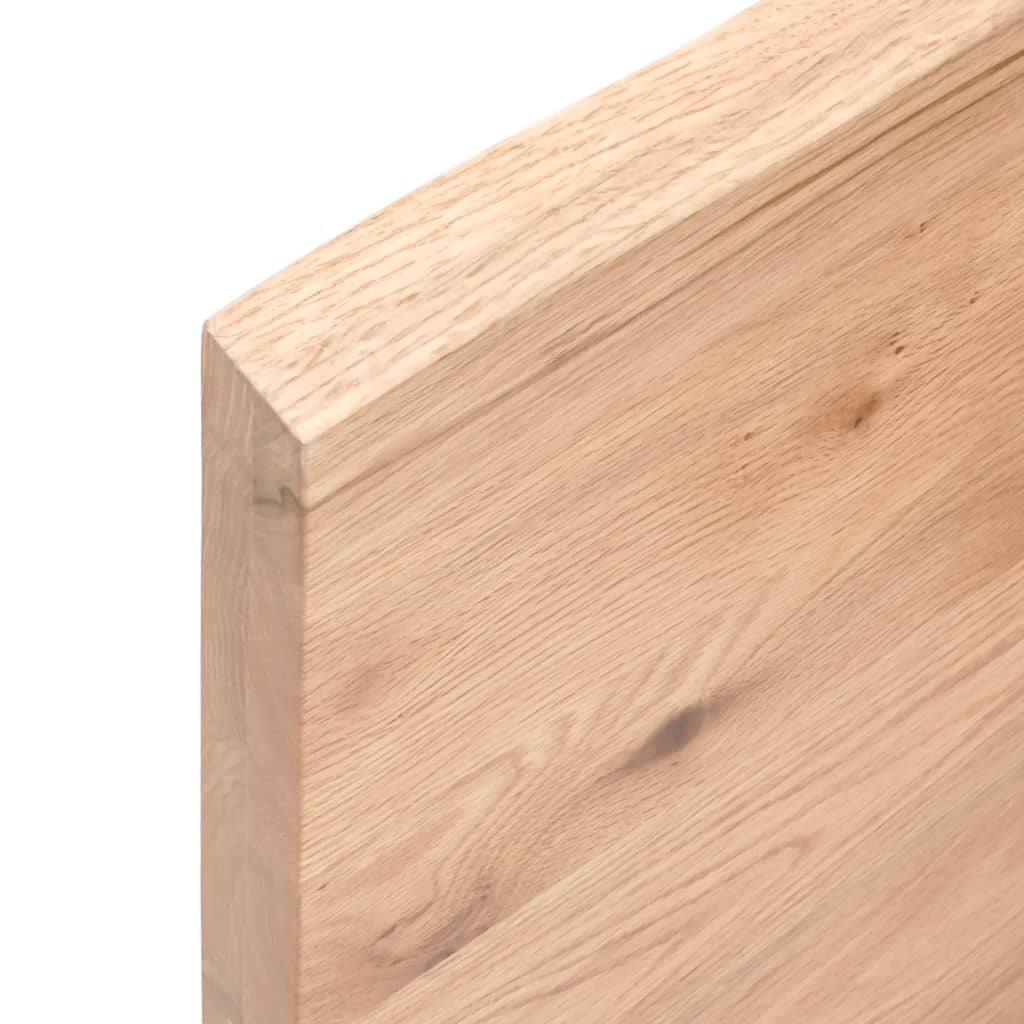 vidaXL Koupelnová deska hnědá 100x60x(2-4) cm ošetřený masivní dřevo