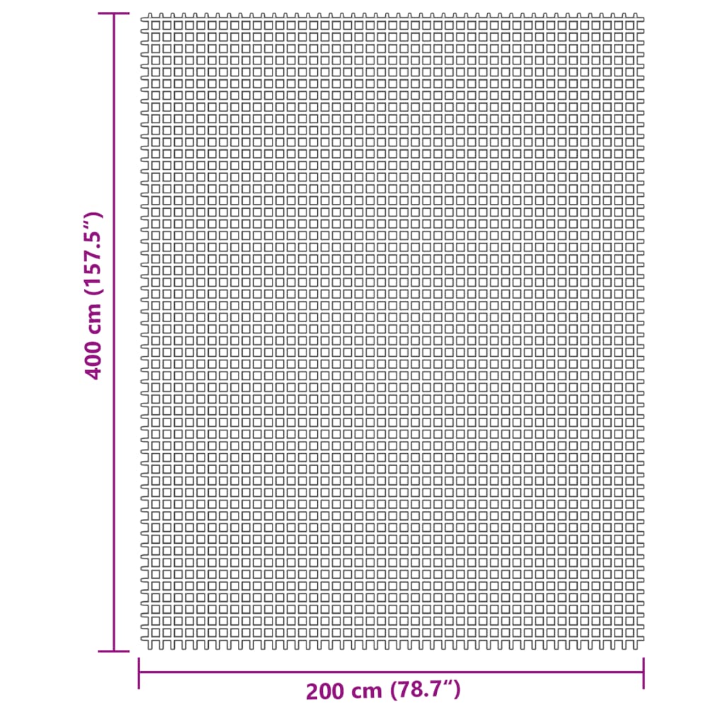 vidaXL Kempingová podložka krémová 4 x 2 m