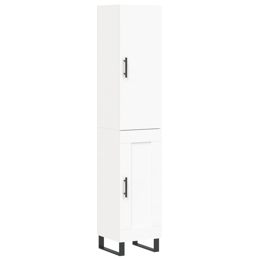 vidaXL Skříň highboard bílá 34,5 x 34 x 180 cm kompozitní dřevo