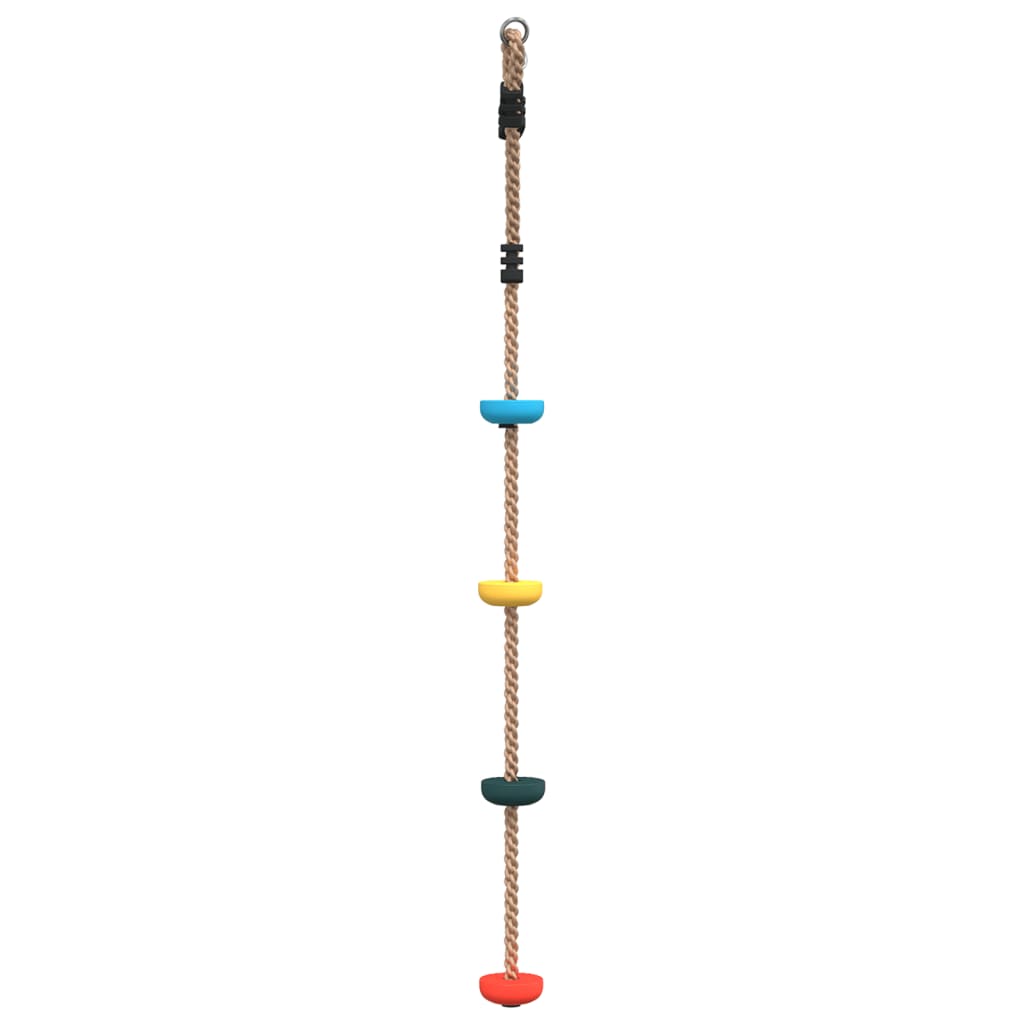 vidaXL Dětská lanová houpačka s diskem a 4 stupátky vícebarevná