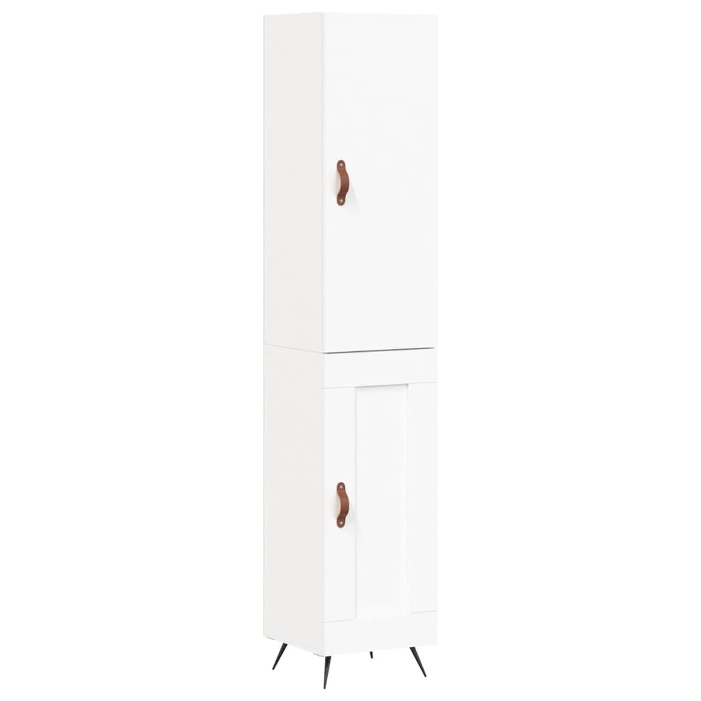 vidaXL Skříň highboard bílá 34,5 x 34 x 180 cm kompozitní dřevo