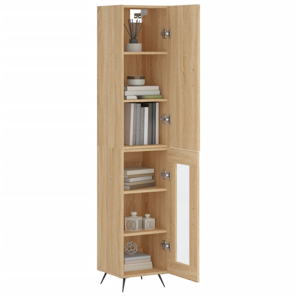 vidaXL Skříň highboard dub sonoma 34,5 x 34 x 180 cm kompozitní dřevo