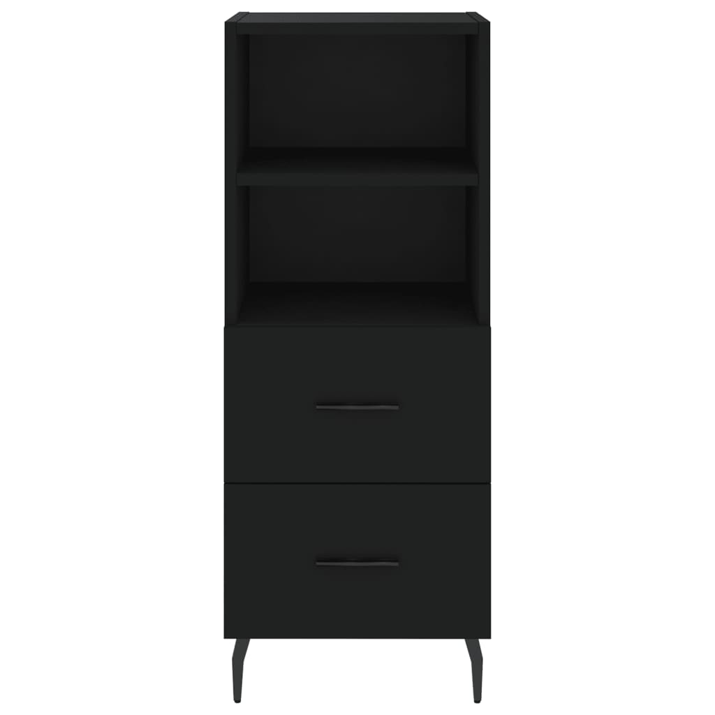 vidaXL Skříň highboard černá 34,5 x 34 x 180 cm kompozitní dřevo